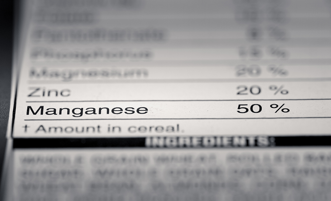 Manganese plays a vital role in Fat and Carbohydrate Metabolism